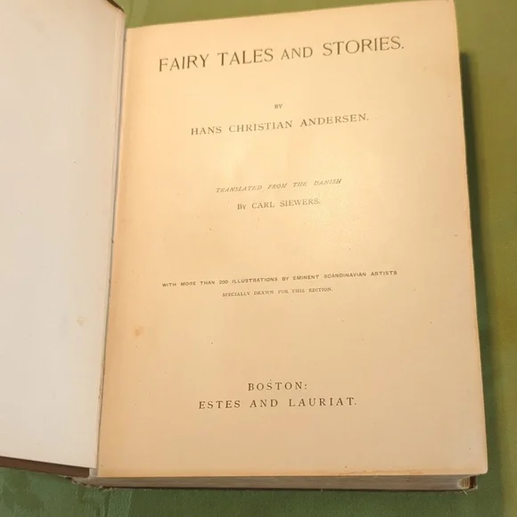 True First Edition, 1887, Hans Christian Andersen's Fairy Tales, Estes & Lauriat - Picture 3 of 10